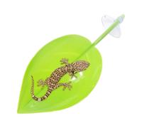 Générique Schildkrötenblatt - Schildkrötenblatt | Ruhestrasse | Saugnapfbecher Saugnapfbecher Tankzubehör Für Zwergfröschess Leoparden Gecko Kröten, Blattformdekor Für Amphibien