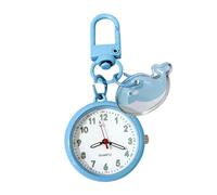 Générique Schlüsselanhänger Uhr - ABS Acryl Eisen 2.2x6.5cm Leicht | Leuchtendes Modeaccessoire Mini-Uhr ALS Cartoon-Taschenanhänger with Nachtleucht Funktion, Schlüsselanhänger, Rucksack Accessoire