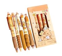 Générique School Erasable Pens - Cute Stationery Markers, 6 Pieces with Clicking Top, Premium Liquid Ink, Smooth Retractable Design, Error Free Writing Tool for Home Office Classroom Library
