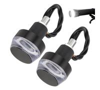 Générique Scooter Turn Light Set - Bright Handlebar End Indicator for Riding Safety | 2 Piece LED Direction Signal Lights for Bicycle Scooter Commuting Trail Racing Street Night Visibility Accessory