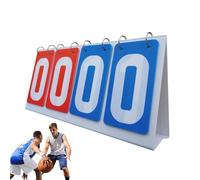 Générique Scoreboard Flipper - Table Top Scoreboard | 4 Digital Score Keeper, Portable Flipping Number Counter for Table Tennis, Basketball, Baseball, Indoor Outdoor Sports Games