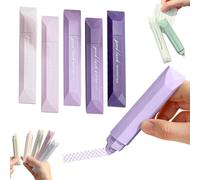 Générique Scrapbooking Double Sided Tape Roller, 5-Pack Craft Adhesive Glue Runner for Crafts, Adhesive Glue Runner Scrapbooking Supplies Journaling School Office Teacher (Purple)