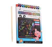 Générique Scratch Paper Art Kit, Colorful Art Paper For Kids, Fun Painting Crafts Supplies, Ideal For Birthday, Christmas, New Year Present, Creative Artwork Set For Children
