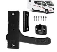 Générique Screen Door Handle, Entry Grab Bar, 3.66x1.14 Inches, Sleek Black Ergonomic Design Weatherproof Construction, Motorhome Handle for Trailer, Patio, Closet, Barn, Cargo, Van and Rv