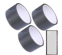 Générique Screen Repair Tape - 3 Roll Waterproof Strong Bond Tape, Self Adhesive Mesh Mend Kit | Door Window Patch Solution Tear Crack Hole Fixing Strip Outdoor Indoor Protection Use