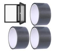 Générique Screen Repair Tape - PU, 3 Rolls 78.74 Inches Self Adhesive Waterproof Mesh Patch | Window Screen Repair Kit For Patio, Porch, Balcony, Door, Indoor Outdoor Home Maintenance