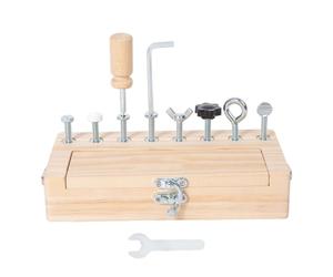 Générique Screwdriver Board Set - Kids Screw Block Busy Box | Interactive Fine Motor Skills Educational Toys for Boys Girls Home School Kindergarten Classroom Party Birthday Holiday
