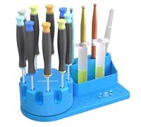 Générique Screwdriver Storage Rack - ABS 5.98x2.76x2.17in | 360-Degree Rotating Tool Organizeer Holder | Tweezers And Small Tool Storage Rack For Workshop, Garage, And Home Use