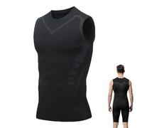 Générique Sculptix Ultimate Compression Tank, Sculptix Undershirt Tank Top Men Breathable, Build a Perfect Body (Black,TG)