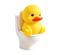 Générique Sculpture Canard sur Toilettes en PVC - Sujet Canard WC Jaune | Sculpture Canard Sur Toilettes En PVC, Sujet Canard WC Jaune, Figurine Drôle Pour Décorer Un Rebord, Une Étagère Ou Un Bureau