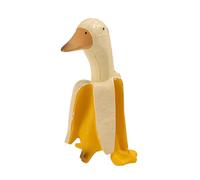 Générique Sculpture de banane Banane fantastique Ne vous inquiétez pas Ornement Statue d'art de banane Jardin Cour Décoration extérieure (A, 7cm)