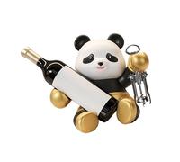 Générique Sculpture de casier à vin Panda Artisanal, à Exposer dans des armoires ou sur des comptoirs, pour Le Stockage du vin à l ' intérieur des armoires