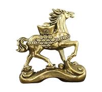 Générique Sculpture De Cheval - Cadeau Doré de la Nouvelle Année 2026,Statues de Cheval pour Décoration d'Intérieur | Décoration pour Richesse Succès Fortune Salon Chambre Étagère Bibliothèque