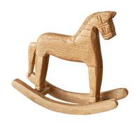 Générique Sculpture de Cheval - Cheval à Bascule en Bois comme - Artisanat d'art de Bureau Sculpté à la Main pour Enfant Chambre Thème Cowboy Bibliothèque Pièce Maîtresse de Mariage