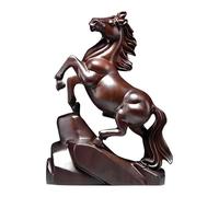 Générique Sculpture de Cheval - Souvenir en Bois sculpté à la Main, Symbole Traditionnel de réussite, Statuette Animale Artisanale en Bois, Art du Cheval au Galop, Ornement pour la Riche