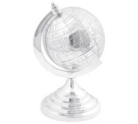Générique Sculpture de Globe Argent 16.5x14x26 cm Aluminium,Sculptures & Statues,1.43KG-42000147