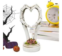 Générique Sculpture de Mains en Cœur pour Halloween - Statues de Bureau et Ornements de Main en Cœur d'amour - Sculpture de Squelette Abstraite Polyvalente pour Décor de Bureau, Cuisine et Chambre