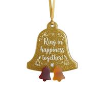 Générique Sea Glass Ornaments, Holiday Acrylic and Sea Glass Pendants in Snowflake, Tree, Reindeer, Bell, Star Designs, Perfect for Bedroom, Living Room, Yard, and Party Décor