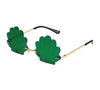 Générique Seashell Sunglasses for Women, Funny Unique Rimless Shell Eyeglasses, Fashionable Irregular Design Photographic Eyewear