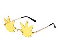 Générique Seashell Sunglasses for Women, Funny Unique Rimless Shell Eyeglasses, Fashionable Irregular Design Photographic Eyewear