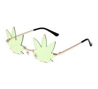 Générique Seashell Sunglasses for Women, Funny Unique Rimless Shell Eyeglasses, Fashionable Irregular Design Photographic Eyewear