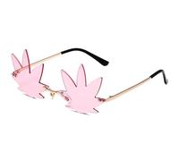 Générique Seashell Sunglasses for Women, Funny Unique Rimless Shell Eyeglasses, Fashionable Irregular Design Photographic Eyewear