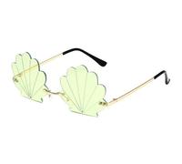 Générique Seashell Sunglasses for Women, Funny Unique Rimless Shell Eyeglasses, Fashionable Irregular Design Photographic Eyewear