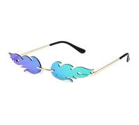 Générique Seashell Sunglasses for Women, Funny Unique Rimless Shell Eyeglasses, Fashionable Irregular Design Photographic Eyewear