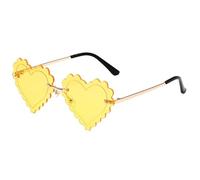 Générique Seashell Sunglasses for Women, Funny Unique Rimless Shell Eyeglasses, Fashionable Irregular Design Photographic Eyewear