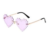 Générique Seashell Sunglasses for Women, Funny Unique Rimless Shell Eyeglasses, Fashionable Irregular Design Photographic Eyewear