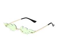 Générique Seashell Sunglasses for Women, Funny Unique Rimless Shell Eyeglasses, Fashionable Irregular Design Photographic Eyewear