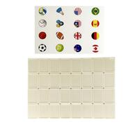 Générique Seasidẹ Escape Game, Motif de Carreaux, 65 pièces, 1 Jeu, Jeu de Mahjong avec Drapeau, Jeux de Mahjong Amusants, 1 à 2 Joueurs, idéal pour lẹs, Les Adolescents et Les Adultes