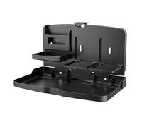 Générique Seat Back Eating Tray | Large Capacity Drink Tray For Car | Multi-Functional Backseat Food Table, Rear Passenger Organizer For Meals, Napkins, Phone, And Keys Road Trips