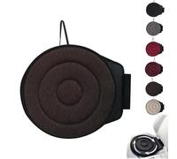 Générique Seat Cushion, 360 Degree Rotating Car Multifunctional Mobile Seat Cushion, Seats Cushions for Cars Front Seats, Non-Slip, for Long Sitting, Machines Washable (Coffee)