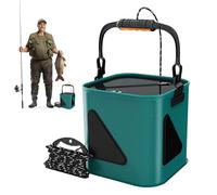 Générique Seau À Appâts - Seau De Pêche 11 L De Grande Capacité, Conteneur De Stockage D'appâts Étanche | Seaux De Pêche Portables pour Le Camping, La Randonnée Et La Pêches en Plein Air