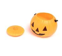Générique Seau à Bonbons à la Citrouille avec Sourire du Diable, Seau à Bonbons Citrouille avec Poignée Décorations de Fête d'halloween pour Fête d'horreur, Panier pour Chasse aux Bonbons