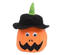 Générique Seau à Bonbons d'halloween, Sachet Bonbon Citrouilles pour Halloween avec Couvercle, Panier à Bonbons en Forme de Citrouille d'halloween, Sac de Citrouille pour Faveurs Fête Déco Halloween