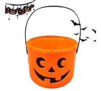 Générique Seau à Bonbons d'halloween, Seau d'halloween - Sac de friandises Lantern Candy,Trick Or Treat Lantern Candy Goodie Bag, Seau à Visage de avec poignée Seaux de à Bonbons Portables