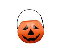 Générique Seau à Bonbons Halloween avec Sourire du Diable, Panier pour Chasse aux Bonbons, Grand Seau de Bonbons à la Citrouille Trick Or Treat Seaux en Plastique pour Enfants Halloween