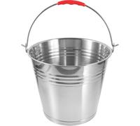 Générique Seau à Nourriture Poignée Robuste pour Chevaux en Acier Inoxydable 10l Facile à Nettoyer , pour Poulains et Usage Polyvalent en Écurie