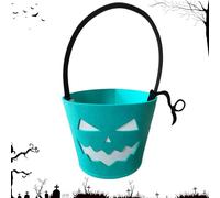 Générique Seau d'halloween,Panier À Friandises Lumineux dans Le Noir pour Halloween - Sacs Fourre Tout en Feutre Réutilisables pour Jouets Snacks Fournitures De Cadeaux De Fête Décorations Et