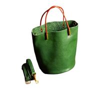 Générique Seau en cuir PU avec compartiments spacieux | à main seau d ' inspiration vintage, léger et pratique pour les voyages bureau, essentiel pour les femmes