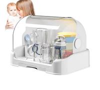 Générique Sèche Biberons avec Couvertures Egouttoir Biberon Bebe avec Couvercle, Egouttoir Biberon Bebe avec Couvercle, Sèche Biberons avec Bac À Eau Amovible Égouttoir À Biberons pour Bébés