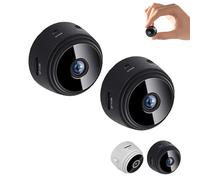 Générique Secret Scope Camera, Secret Camera, Secret Scope Magnetic Mini Security Cameras, Scope Mini Security, WiFi Camears Outdoor Wireless 1080p HD (Black,2pcs)