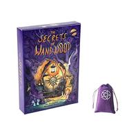 Générique Secrets du Tarot en Bois Baguette,Secrets of Wand Wood Tarot,with Bag,Firend Game,Jouets de voyance
