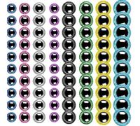 Générique Security Eyes, 80pcs 10-30mm Crocheting Security Eyes, 18.6x10.5x4.7 inches Adorable Large Craft Crochet, Glitter Dolls with Washers, Cute Clear Button Doll Eye for Plush Animals