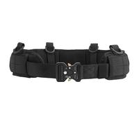 Générique Security Utility Belt, Adjustable Waist Guards, 7.05 inches Heavy Duty Tacticals Work Holder with Removable Pouches, Compact MultiPouch Belt for Men and Women, Black Nylon