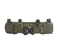 Générique Security Utility Belt, Adjustable Waist Guards, 7.05 inches Heavy Duty Tacticals Work Holder with Removable Pouches, Compact MultiPouch Belt for Men and Women, Black Nylon