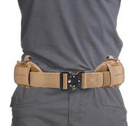 Générique Security Utility Belt, Adjustable Waist Guards, 7.05 inches Heavy Duty Tacticals Work Holder with Removable Pouches, Compact MultiPouch Belt for Men and Women, Black Nylon