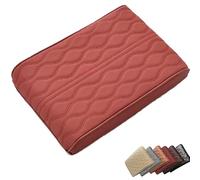 Générique Segregatei Memory Foam Car armrest Box Pad, Car armrest Box Cover, Center Console, Memory Foam Car Box Pad, Easy to Install, Suitable for All Types of Cars (Red)